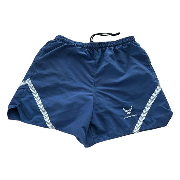 US Air Force Training Shorts XXL Unisex Adult Navy Blue Pocket Workout Athletic - Picture 1 of 5